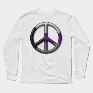 Peace Pride design in Demisexual pride flag colors Long Sleeve T-Shirt